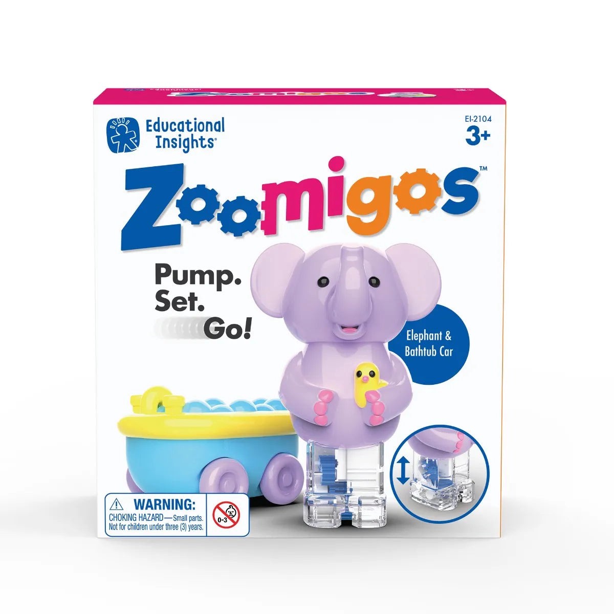 Zoomigos: Elephant & Bathtub Car