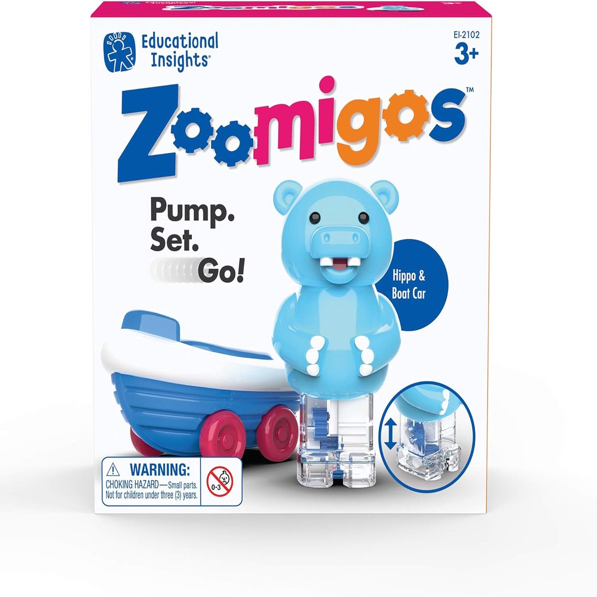 Zoomigos: Hippo & Boat Car
