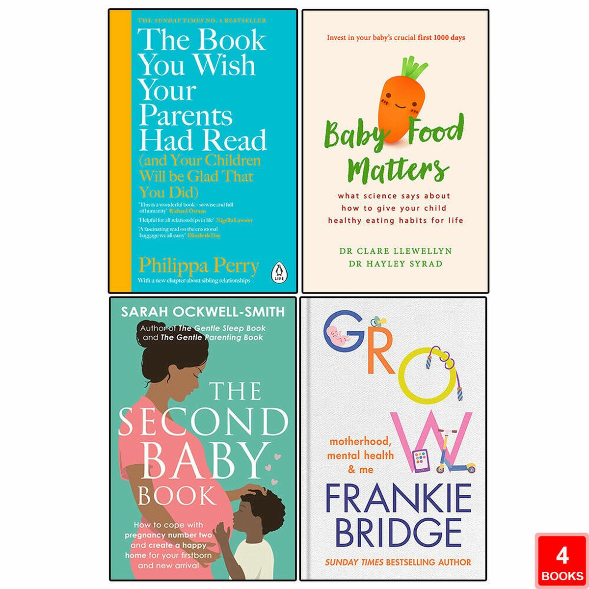 Baby Food Matters, Second Baby, GROW & The Book You Wish 4 Books Collection Set