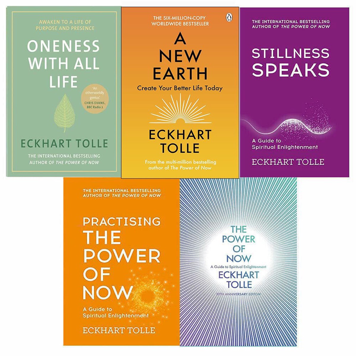 Eckhart Tolle Power of Now Collection 5 Books Set by Eckhart Tolle – Non Fiction – Mixed Format